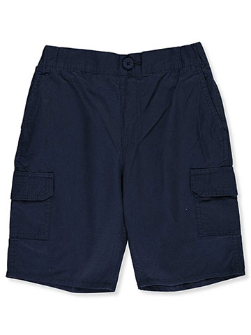 DKNY Boys/’ Casual Summer Belted Twill Cargo Shorts