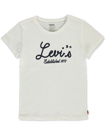 Levi's Girls' Script Batwing T-Shirt - CookiesKids.com