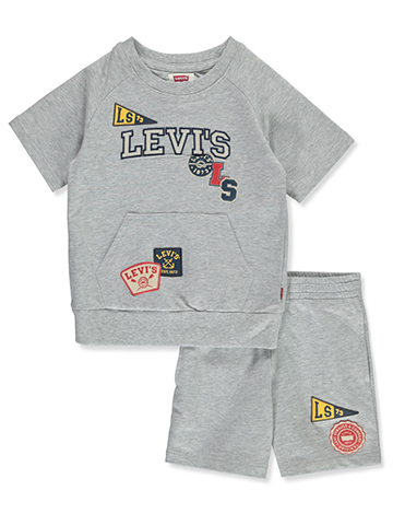 Levi's Boys' 2-Piece Coastal Knit Short Set Outfit - CookiesKids.com