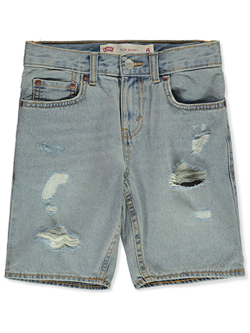 Levi's Destructed Slim Shorts - CookiesKids.com