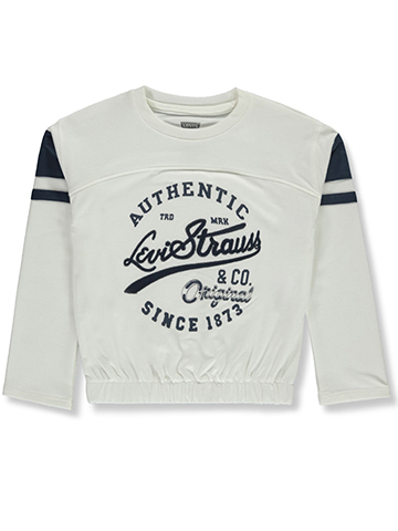 Levi's Girls' Long-Sleeve Varsity T-Shirt - CookiesKids.com