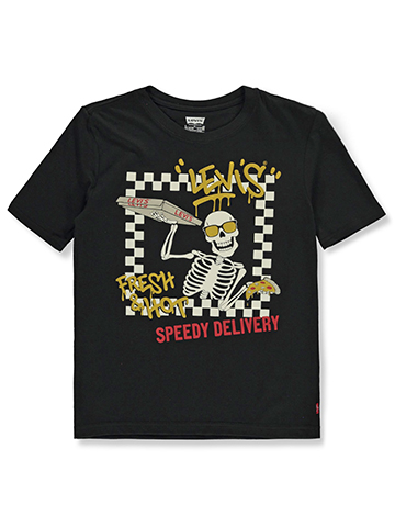 Levi's Girls' Pizza Skeleton T-Shirt - CookiesKids.com