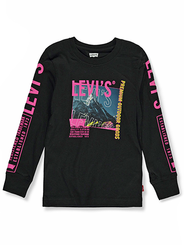 Levi's Boys' Long-Sleeve Mountain T-Shirt - CookiesKids.com