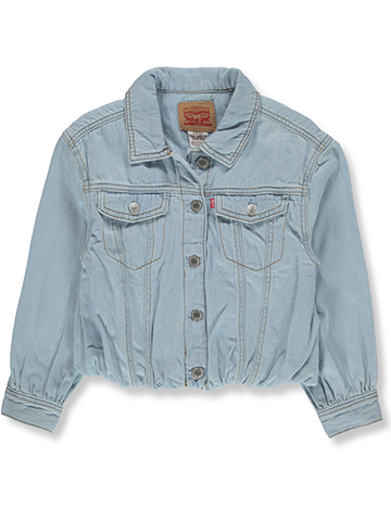 Levi's Girls' Bubble Denim Trucker Jacket - CookiesKids.com