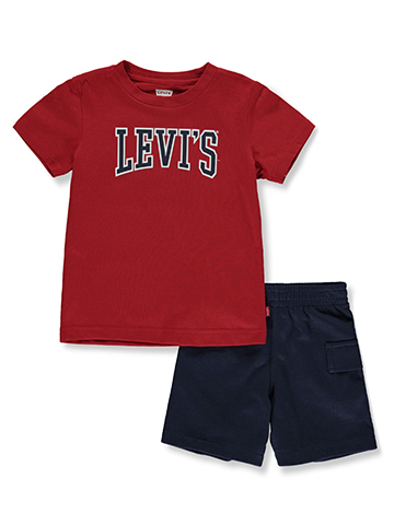 Levi's Boys' 2-Piece Varsity Shorts Set Outfit - CookiesKids.com