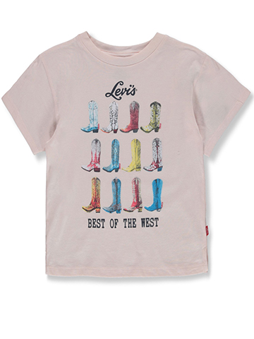 Levi's Girls' Cowgirl Boots Oversized T-Shirt - CookiesKids.com