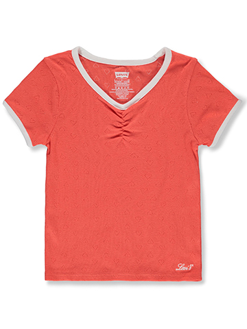 Levi's Girls' Pointelle T-Shirt - CookiesKids.com