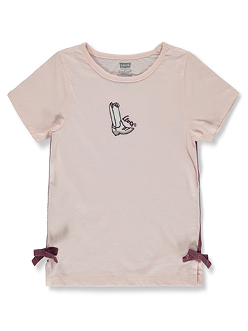 Levi's Girls' Cowboy Boot Ribbon T-Shirt - CookiesKids.com