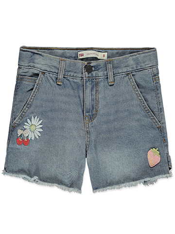 Levi's Girls' Denim Girlfriend Shorts - CookiesKids.com