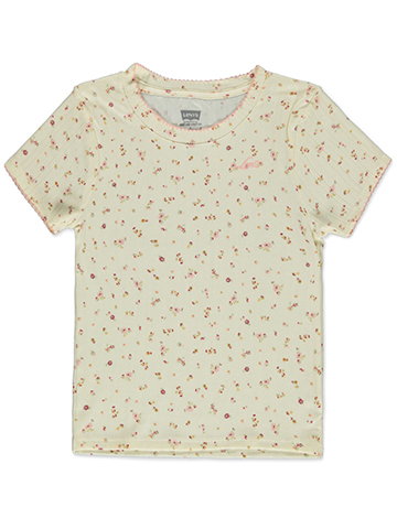 Levi's Girls' Floral Print T-Shirt - CookiesKids.com