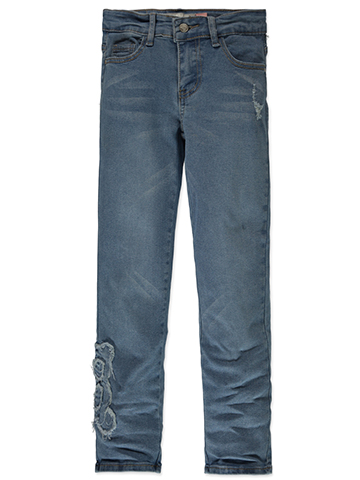 Celebrity Ace Girls' Straight Leg Bear Jeans - CookiesKids.com