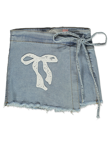 Celebrity Ace Girls' Denim Skorts - CookiesKids.com
