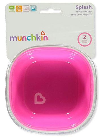Munchkin Splash 2-Pack Bowls with Grip - CookiesKids.com