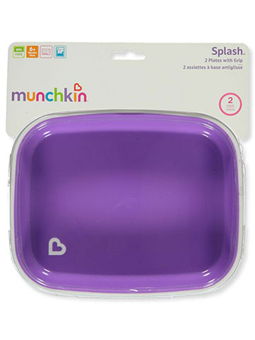 Munchkin Splash 2-Pack Plates with Grip - CookiesKids.com