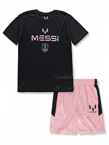 Messi Boys' 2-Piece Soccer Shorts Set Outfit - CookiesKids.com