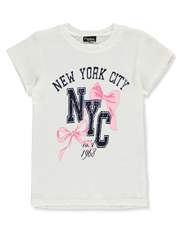 Popular Sports Girls' NYC Bow T-Shirt - CookiesKids.com
