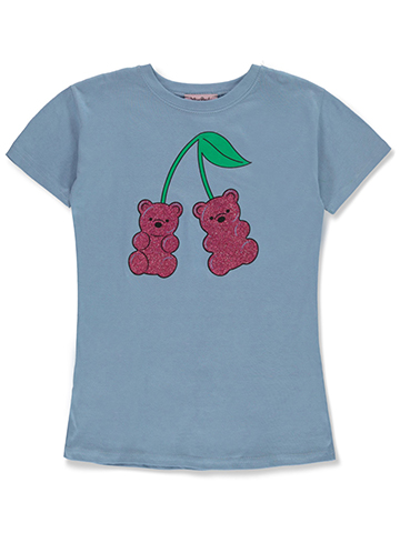 Miss Popular Girls' Glitter Bear T-Shirt - CookiesKids.com