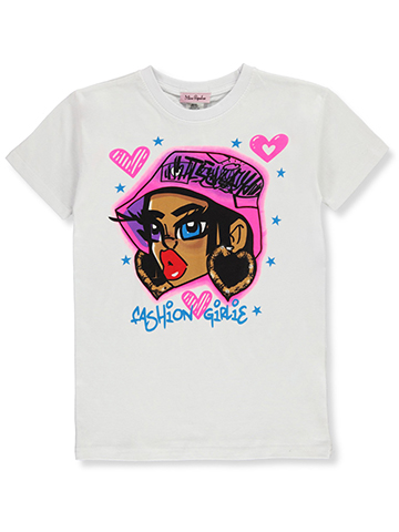 Miss Popular Girls' Face T-Shirt - CookiesKids.com
