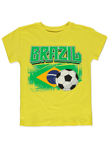 Brooklyn Vertical Boys' Brazil T-Shirt - CookiesKids.com