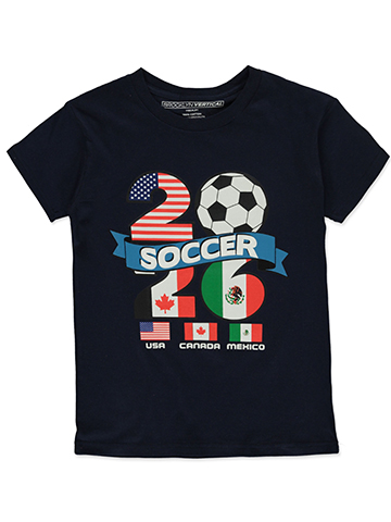 Brooklyn Vertical Boys' Soccer World Cup T-Shirt - CookiesKids.com