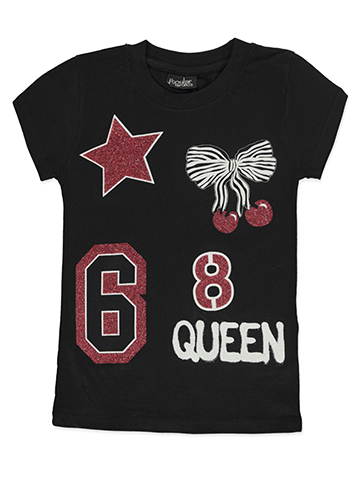 Popular Sports Girls' Queen Graphic Girls Short Sleeve Tee - CookiesKids.com
