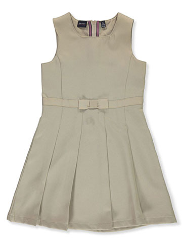 Nautica Girls’ Bow Waist Pleated School Jumper - CookiesKids.com