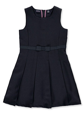 Nautica Girls’ Bow Waist Pleated School Jumper - CookiesKids.com