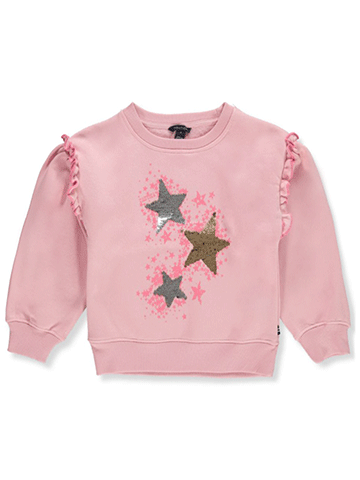 Nautica Girls' Sequin Star Fleece Sweatshirt - CookiesKids.com