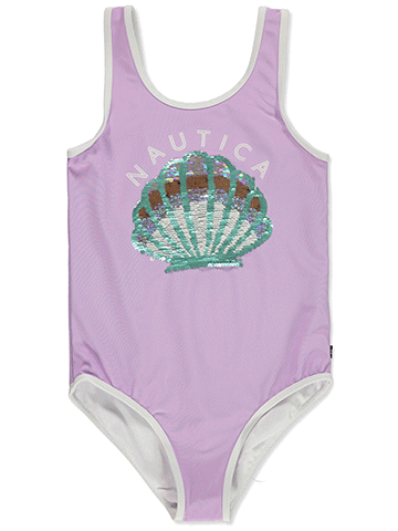 Nautica Girls' 1-Piece Swimsuit - CookiesKids.com