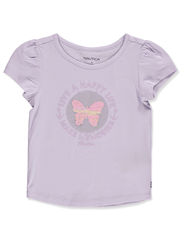 Nautica Girls' Flip Sequin T-Shirt - CookiesKids.com