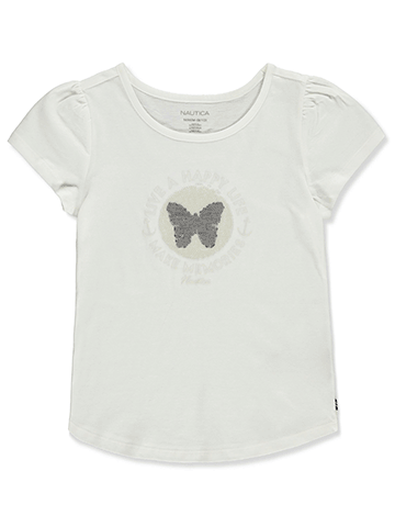 Nautica Girls' Flip Sequin T-Shirt - CookiesKids.com