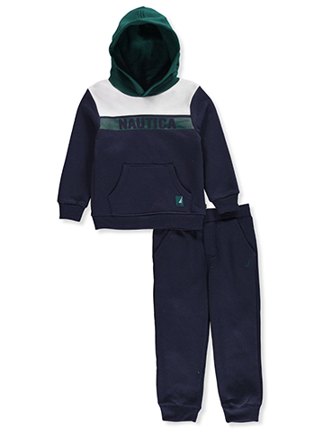 Nautica Boys' 2-Piece Fleece Joggers Set Outfit - CookiesKids.com
