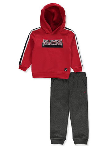 Nautica Boys' 2-Piece Fleece Joggers Set Outfit - CookiesKids.com