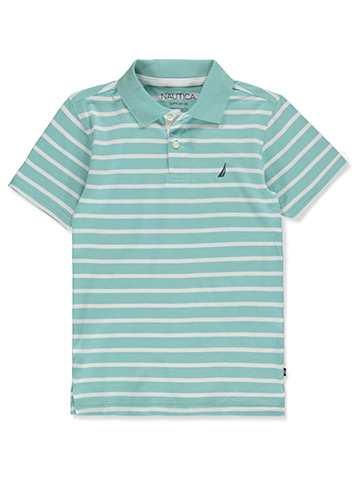 Nautica Boys' Coast Stripe Polo Shirt - CookiesKids.com