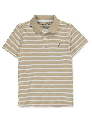 Nautica Boys' Coast Stripe Polo Shirt - CookiesKids.com