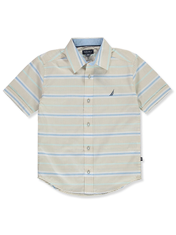 Nautica Boys' Schooner Button-Up Shirt - CookiesKids.com