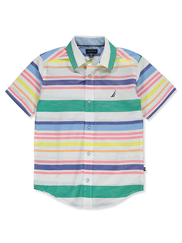 Nautica Boys' Niagara Button-Up Shirt - CookiesKids.com