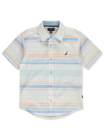 Nautica Boys' Niagara Button-Up Shirt - CookiesKids.com