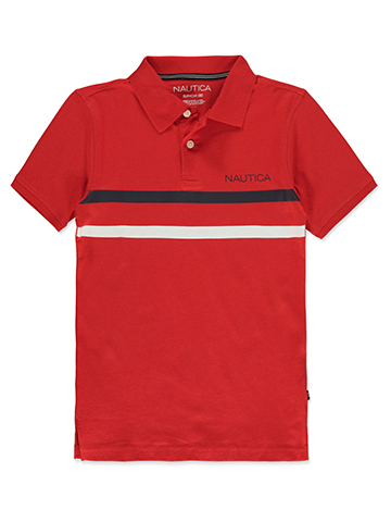 Nautica Boys' Striped Polo Shirt - CookiesKids.com