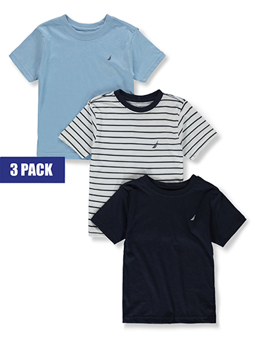 Nautica Boys' 3-Pack Coastal T-Shirts - CookiesKids.com