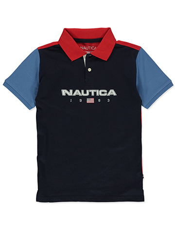 Nautica Boys' Colorblock Polo Shirt - CookiesKids.com