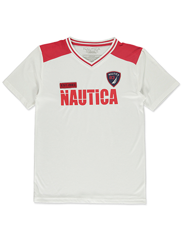 Nautica Boys' V-Neck Color-Block T-Shirt - CookiesKids.com
