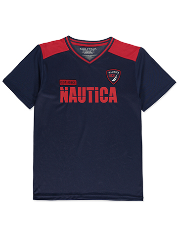 Nautica Boys' V-Neck Color-Block T-Shirt - CookiesKids.com