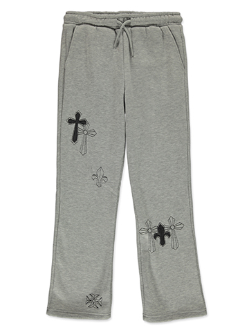 Navy Yard Boys' Denim Patch Cross Embroidered Sweatpants - CookiesKids.com
