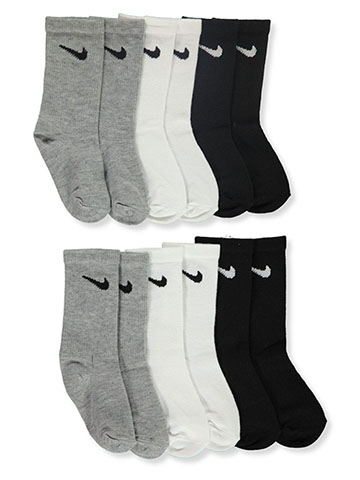 Nike Kids Unisex 6-Pack Lightweight Crew Socks - CookiesKids.com