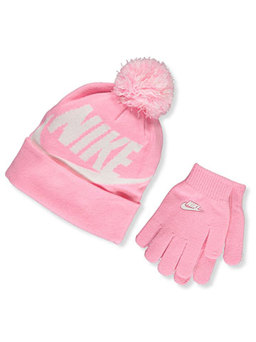 Nike Girls Pom Hat with Gloves Set - CookiesKids.com