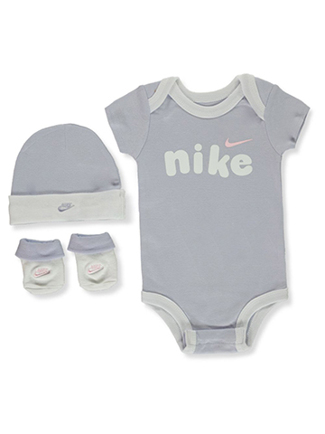 Nike Baby Boys' 3-Piece Swoosh Layette Box Set - CookiesKids.com