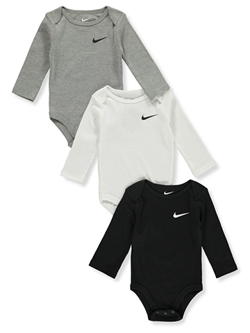 Nike Baby Boys' 3-Pack L/S Bodysuits - CookiesKids.com