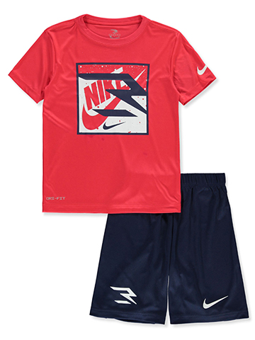 Nike Russell Wilson Boys' 2-Piece Shorts Set Outfit - CookiesKids.com