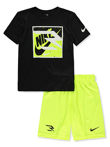 Nike Russell Wilson Boys' 2-Piece Shorts Set Outfit - CookiesKids.com